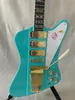 Jazz Electric Guitar Peach Blossom Body 3 Pickups, Light Green