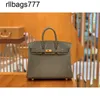 Echtes Leder Bk Handtasche Home Bag handgefertigtes Wachsfaden Togo Kalb Haut Litchi Muster Frauen große Kapazität Mutter Handheld -Tasche Schulter 3S0y