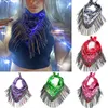 Scarves Shiny Rhinestone Fringe Scarf Women Tassel Triangle Personality Hip Hop Style Fashion Versatile Headscarf Accessories