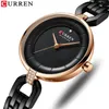 Curren Quartz Women Luxury Rhinestone Clock Woman Gift Charming Ladies rostfritt stål armband Kvinnor armbandsur Montre femme 2011317w