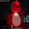 Гигантский декоративный надувный красный дракон 6mh (20 футов) с вентилятором или на заказ на заказ динозавр животных для выставки на свежем воздухе или рекламы в Children's