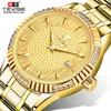 Top Brand TEVISE Golden Automatic Men Mechanical Watches Torbillon Waterproof Business Gold Wrist watch235g