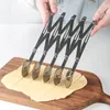 Baking Tools 3/5/7 Rounds Multi-functional Stainless Steel Deep-fried Dough Sticks Cutting Retractable Multi Wheel Cutter Kitchen Tool