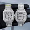Hoogwaardige Custom Full Ice Out VVS Moissanite Diamond Pass Diamond Tester Automatic Watch