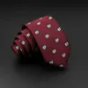 Krawaty szyi Nowe krawat dla zwierząt Nowy projekt dla mężczyzn Poliester Tkany krawat Ladybug pies dinozaur rekin jacquard moda przyjęcie ślubne gravata więzi y240325