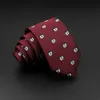 Neck Ties Neck Ties New Design Animal Tie For Men Polyester Woven Necktie Ladybug Dog Dinosaur Shark Jacquard Fashion Party Wedding Gravata Ties Y240325