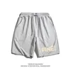 summer Korean Sweatpants Basketball Shorts Men 100% Cott Men's Shorts High Street Fi Large Size Short Pants Men Clothing V1mt#