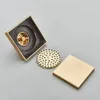 Rozin Brushed Gold Floor Drains 10*10cm Invisible Bathroom Floor Drain Matte Black Square Shower Deodorant Waste Drain Strainer 240311