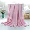 Blankets Ice Blanket Super Soft Breathable For Summer Skin-friendly Cozy Home Accessory Washable Solid Color Decorative Throw