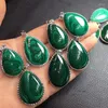 Decoratieve Beeldjes Natuurlijke Groene Malachiet Chrysocolla Hanger Energie Ketting Vrouwen Mannen Mode-sieraden Accessoires 1pcs