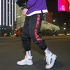 Hip Hop pantalons de survêtement hommes Baggy pantalons de survêtement lâche sarouel hommes Jogger Streetwear pantalon lettre Fi Street Dance noir blanc z23D #