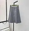 Women's Short Skirt New French Summer Grey Simple High Waist Cute Sweet Girl Checkered Pleated Skirt