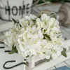 Dekorativa blommor 1 st vintage simulering hortensia falsk bukett siden hem bröllop hand