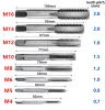 Draadtap M4M16 Gewindebohrer-Stecknuss-Adapter, legierter Stahl, Air-Batch, 1/4 Sechskantschaft, Gewindeschneidwerkzeug für Formenbau, Autoreparatur