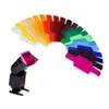 Filtres 20 pièces de filtre de gel de couleur flash ensemble de filtres de couleur supérieur ensemble de papier de couleur adapté à la photographie d'appareil photo filtre de gel L2403