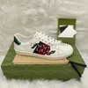 Ace baskets Designer Bee Low Casual Shoe Sports Trainers Snake Tiger Broidered White Green Stripes Jogging femme Merveilleux Zapato Ryhton Screenner Board 3.20 07