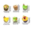 Dekorativa blommor 1pc Artificial Fruit Cake Biscuit Dessert Fake Food Decoration POGRAPHY PRO Simulation Model Table