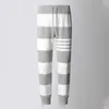 Pantalon de survêtement pour hommes, classique, en coton gaufré, pantalon de sport rayé à 4 barres, Design coréen confortable, printemps automne