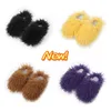 Hausschuhe externe Verschleiß Gai weicher Boden Home Frauen Großhandel Flachfell Mode Herbst Furry Home Slipper Maomao Ladies Interessant schön niedlich 36-49