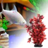 Decorations 40CM Artificial Water Plants Fake Red Leaves Water Plants Fish Tank Ornament Aquarium Tanks and aquariums accessories