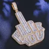 Necklace For Men Ice Out Hip Hop Jewelry 10K 14K Gold Custom Moissanite Pendant