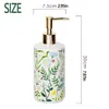 Liquid Soap Dispenser Vintage Ceramic Durable Brown Refillable Lotion Pump Bottle Multifunctional Save Hand Wash Toilet