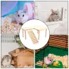 Spielzeug Hamster Käfig Plattform Chinchilla Bühne Hamster Spiel Holz Plattform Mit Leiter Holz Schritte Für Kleine Tiere Pet Supplies