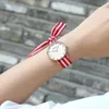 Crrju جديد فريدة من نوعها سيدات القماش ، ومسبة Wristwatch Fashion Women Watch Watch عالية الجودة نسيج مشاهدة سوار Sweet Girls Watch274Z