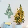 Knitting Christmas Tree Macrame Kit Handmade Cotton Rope Woven Knots Macrame Kits for Adults Beginners DIY Gift Home Decoration