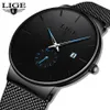 Lige Mens Watches Top Buy Luxury Men Fashion Business Watch Watch Casual Quartz Wristwatch Clock Clock Relogio Maschulino C217H