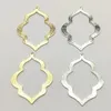 Arrival 49x38mm 50pcs Brass Pendants Leaf Charm For Handmade Necklace Earrings DIY Parts Jewelry Findings Components 240309
