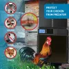 アクセサリー自動鶏小屋ドアオープナーアルミニウム+ABSインテリジェントアンチピンチ誘導防水電気家禽ゲートタイマー農場