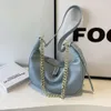 Designer Bolsas de ombro de moda de luxo Bolsa feminina 2024 Novo lazer simples e elegante ombro de ombro único Bun Bun Bun