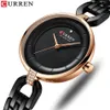 Curren Quartz Women Luxury Rhinestone Clock Woman Gift Charming Ladies rostfritt stål armband Kvinnor armbandsur Montre femme 2011317w