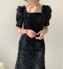 Partykleider 2024 S Frau Japanischer Stil Design Kleidung Datum Urlaub Weihnachten Roter Reißverschluss Vintage Korea Chic Langes Kleid