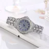 Luxusmenschen Beobachten Sie Frauen Mode Diamond Round Dial Womens Watch Personalisierte vielseitige Quarz