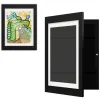 Cadre en bois pour enfants affichage Cadre Front Oeuvre magnétique Aspiration Magné des enfants Dessins Art Frames Painting d'huile Boîte de rangement décor mural