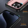 3 in 1 Card Slot Kickstand Case For iPhone 15 14 13 12 Pro Max Samsung S24 Ultra 5G TPU Protective Shockproof Cover