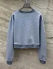 Sweat-shirt à capuche pour femmes, col ras du cou, livraison directe, vêtements Otim8