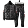 Winter Men Parka Set Outdyar Overcoat+Cott Pants Suit 2023 Casual Warm 2 PCS Parkas Sets Slim Fit Tracksuit Mens Clothing 266X#