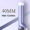 Irões de curling 40mm Maldito de cabelo elétrico Iron grande esmalte cerâmico Caminho de íons negativos 10s Appliances de estilo de calor rápido Drop Drop Dhit6