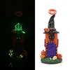 Festive Decorations Glow In Dark,Polymer Clay Pumpkin Cat & Ghost Theme Glass Smoking Item,Glass Bubbler With Fixed Diffuser Downstem Water Pipe Bongs,Glass Bong