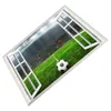 Fonds d'écran Football Stadium Wall Sticker Décorations Boy Decal Pvc Affiches Stickers pour murs