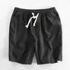 Herenshorts Herenshorts Zomer katoenen linnen strandshorts voor heren casual verkoop kleurrijke losse geborstelde herenshorts 6XL 5XL 4XL 24325