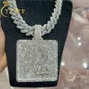 Ювелирные изделия Iced Out с муассанитом и бриллиантами, ожерелье, начальная подвеска в стиле хип-хоп, мужская мода