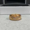 CH RING FÖR KVINNA DESIGNER Par Guldpläterad 18K 925 Silver Högsta Counter Kvalitet Europeisk storlek Varumärkesdesigner Diamond Luxury Crystal med Box 001