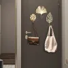 Rails Creatieve Muurhaak Rek Kleerhanger Woondecoratie Accessoires Bladvorm Badkamer Keuken Slaapzaal Muurhaakhangers