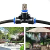 Sprayers 20 pcs Quick Pushing Nozzles Nickeled Fogging Spray Sprinkler Misting Garden Nozzle For Misting Cooling System