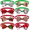 50100ps El Yapımı Köpek Bowties Noel Tımar Bows Samll Cat Bow Ties Kazılar Aksesuarları Malzemeler 240314