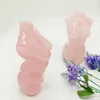 Statuette decorative Vendita 60 pollici Artigianato di cristallo Torso di manichino femminile intagliato a mano Quarzo rosa Modello nudo Statua del corpo delle donne